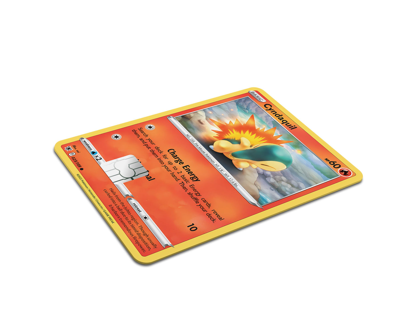 Anime Town Creations Credit Card Cyndaquil Pokemon Card Full Skins - Anime Pokemon Credit Card Skin