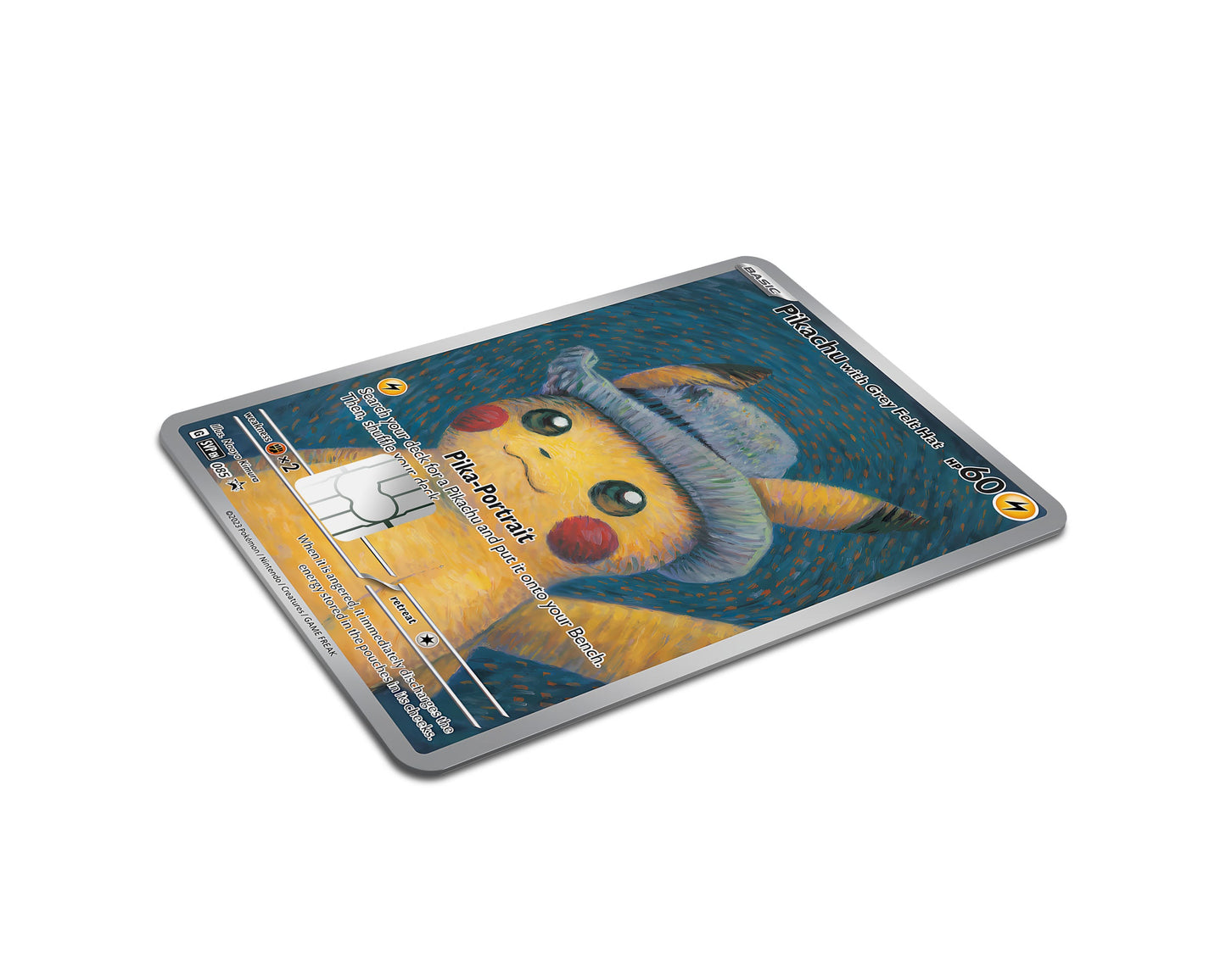 Anime Town Creations Credit Card Grey Hat Pikachu Pokemon Card Full Skins - Anime Pokemon Credit Card Skin