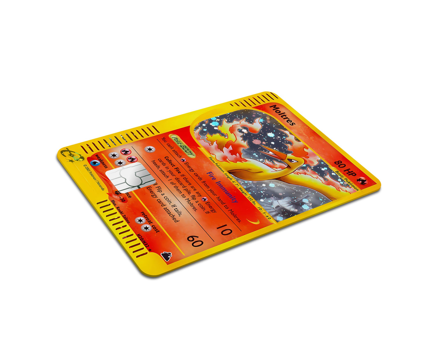 Anime Town Creations Credit Card Legendary Moltres Pokemon Card Full Skins - Anime Pokemon Credit Card Skin