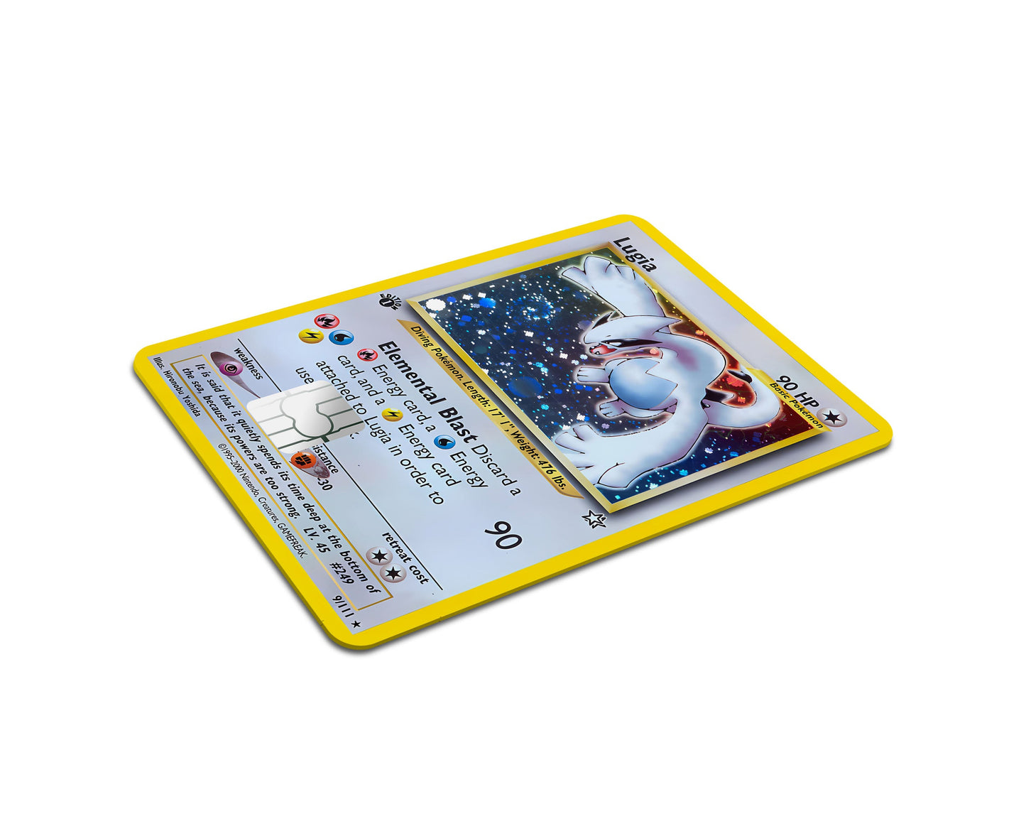 Anime Town Creations Credit Card Lugia Pokemon Card Full Skins - Anime Pokemon Credit Card Skin