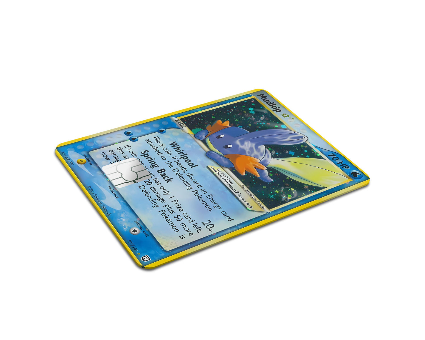 Anime Town Creations Credit Card Mudkip Pokemon Card Full Skins - Anime Pokemon Credit Card Skin