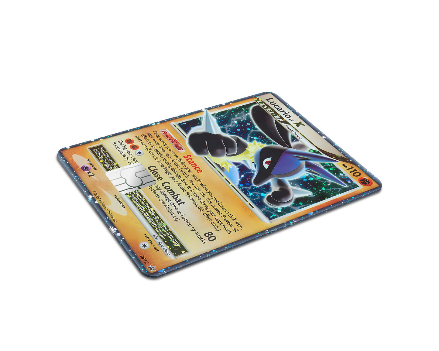 Anime Town Creations Credit Card Rare Lucario Pokemon Card Full Skins - Anime Pokemon Credit Card Skin