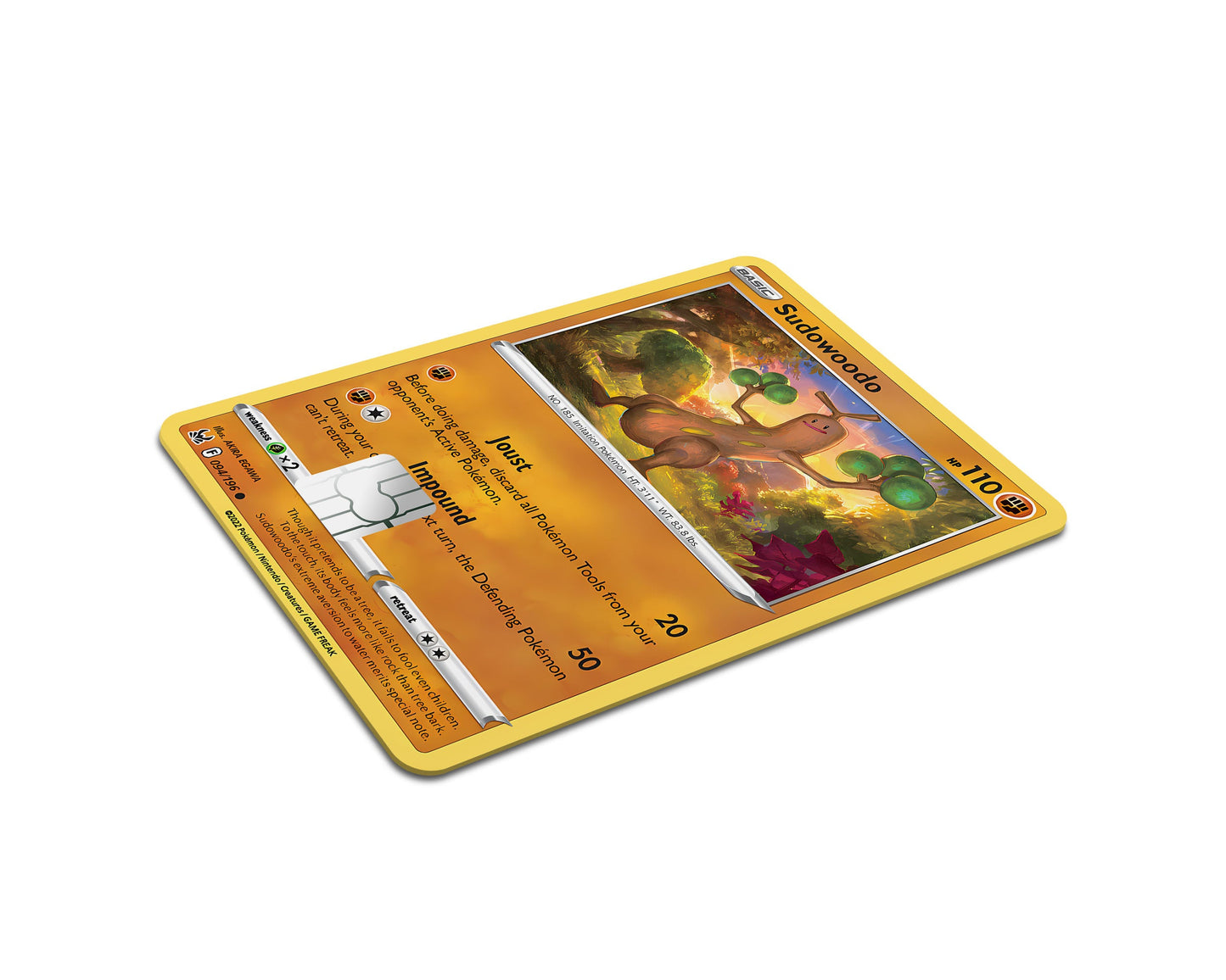 Anime Town Creations Credit Card Sudowoodo Pokemon Card Full Skins - Anime Pokemon Credit Card Skin