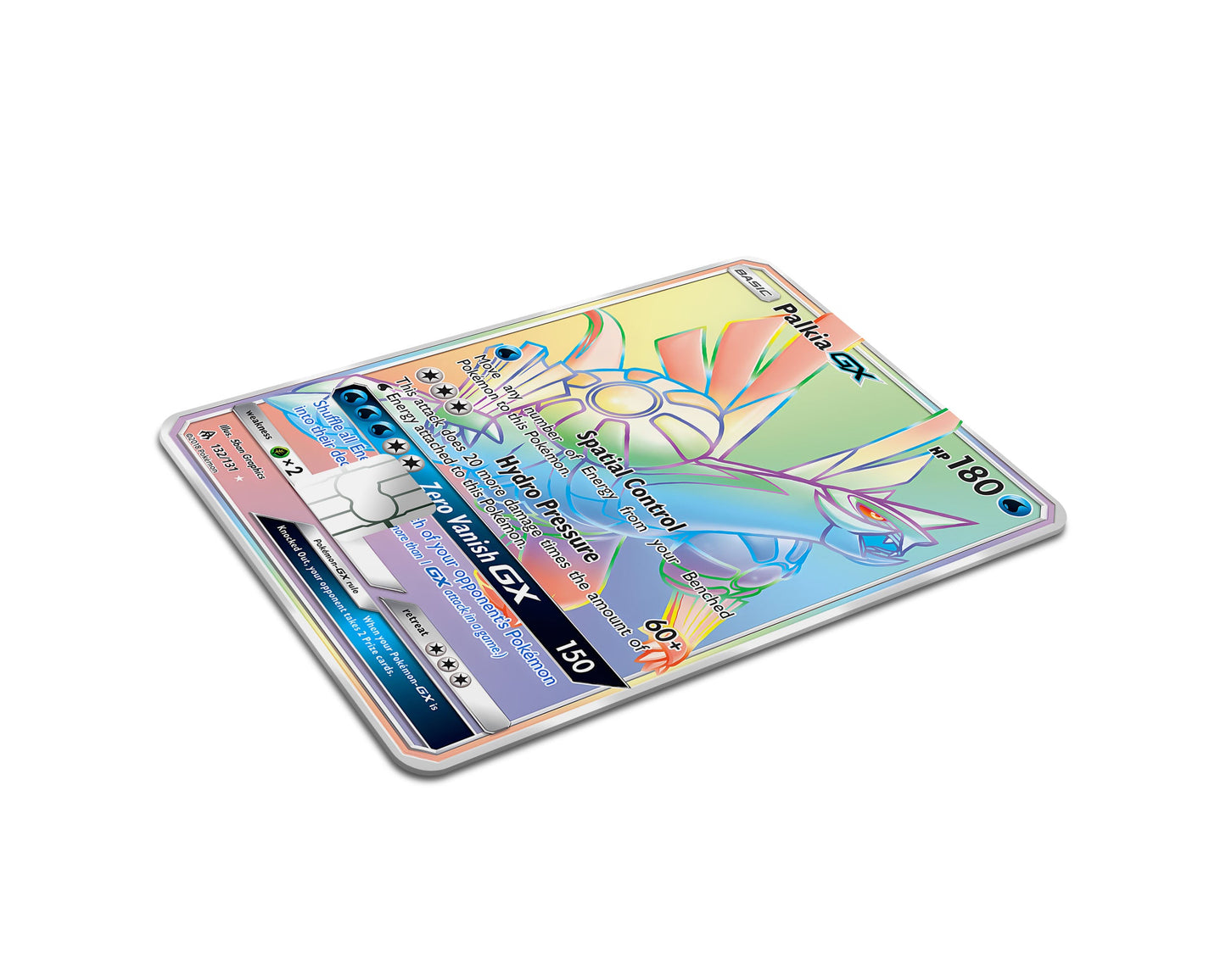 Anime Town Creations Credit Card Rainbow Palkia Pokemon Card Full Skins - Anime Pokemon Credit Card Skin
