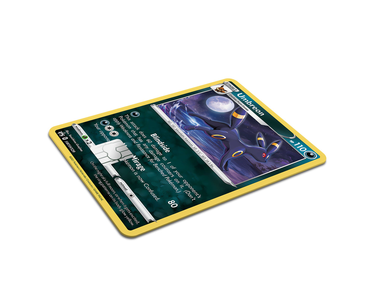 Anime Town Creations Credit Card Cute Umbreon Pokemon Card Full Skins - Anime Pokemon Credit Card Skin