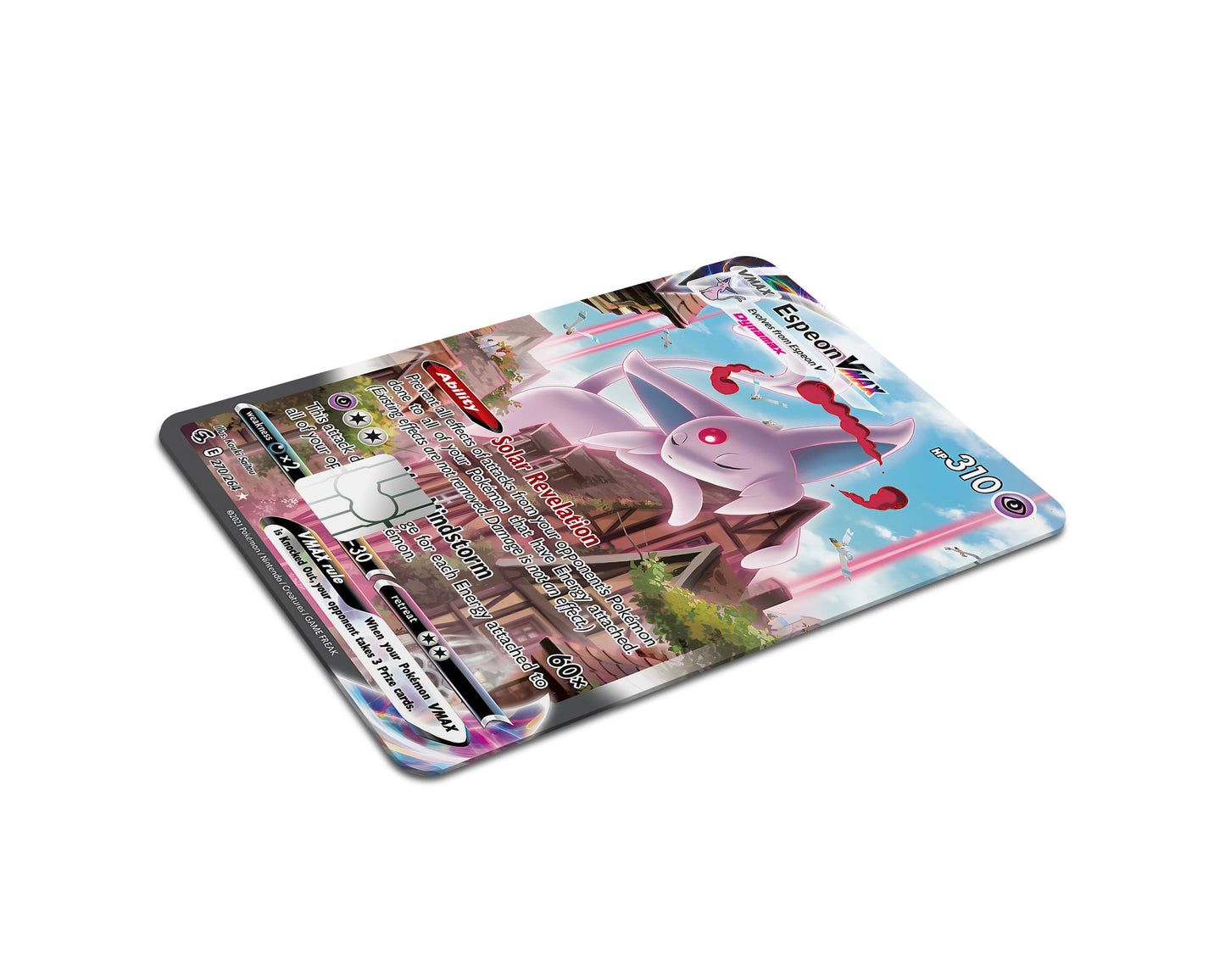 Anime Town Creations Credit Card Rare Espeon Pokemon Card Full Skins - Anime Pokemon Credit Card Skin