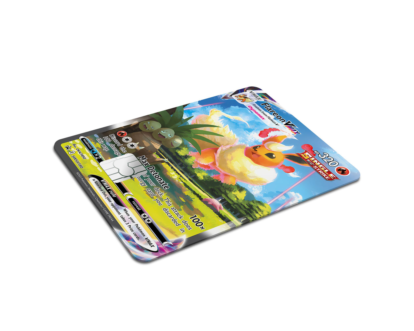 Anime Town Creations Credit Card Rare Flareon Pokemon Card Full Skins - Anime Pokemon Credit Card Skin