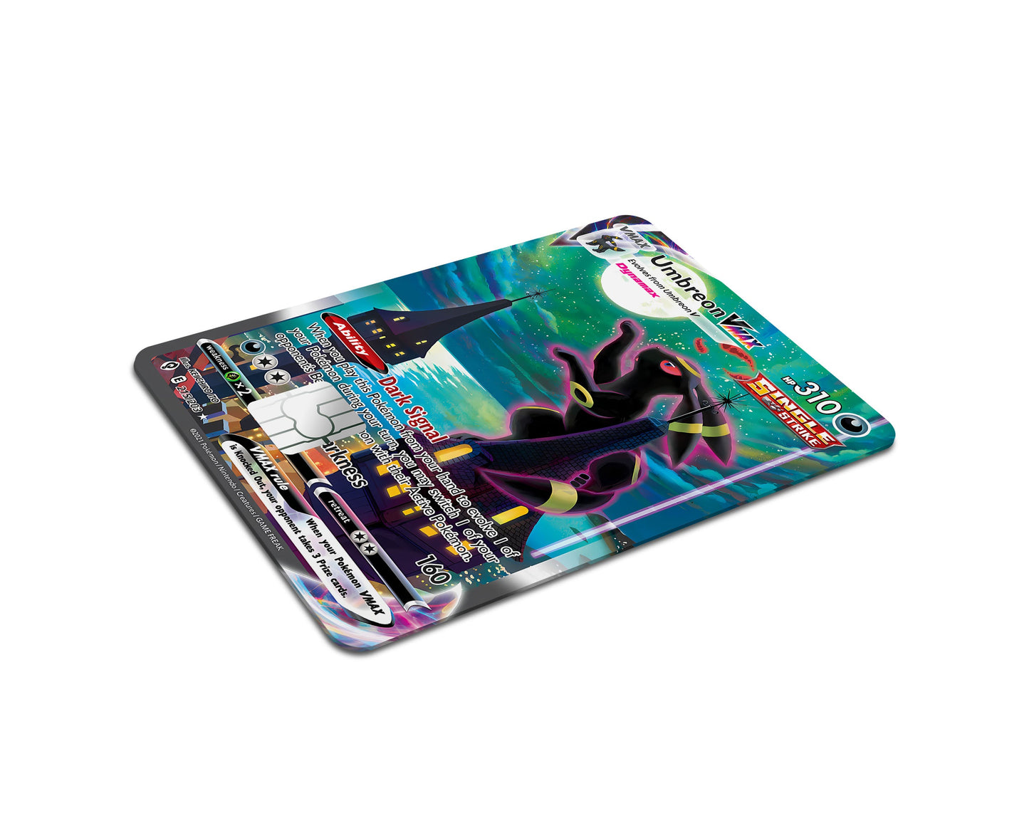 Anime Town Creations Credit Card Rare Umbreon Pokemon Card Full Skins - Anime Pokemon Credit Card Skin