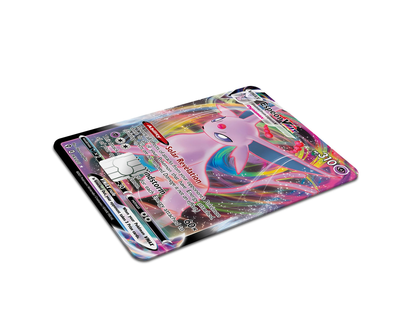 Anime Town Creations Credit Card Vmax Espeon Pokemon Card Full Skins - Anime Pokemon Credit Card Skin