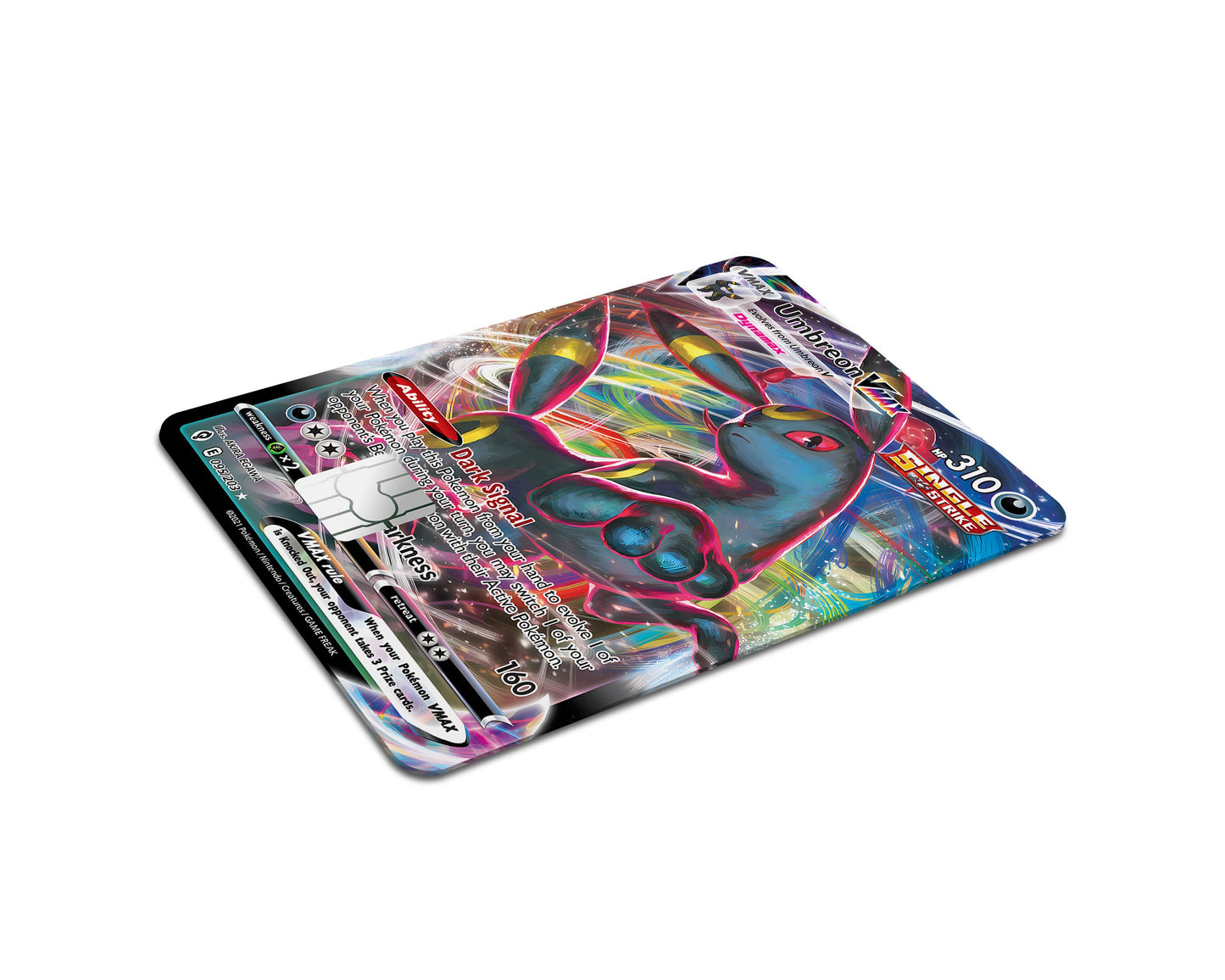 Anime Town Creations Credit Card Vmax Umbreon Pokemon Card Full Skins - Anime Pokemon Credit Card Skin