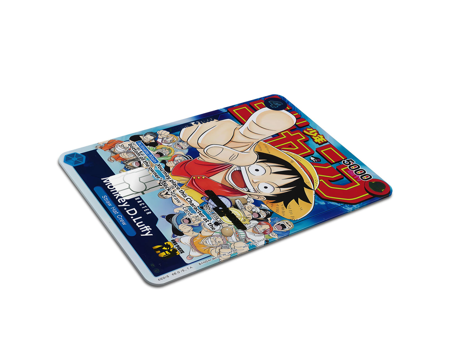 Anime Town Creations Credit Card Events Luffy One Piece Card Half Skins - Anime One Piece Credit Card Skin