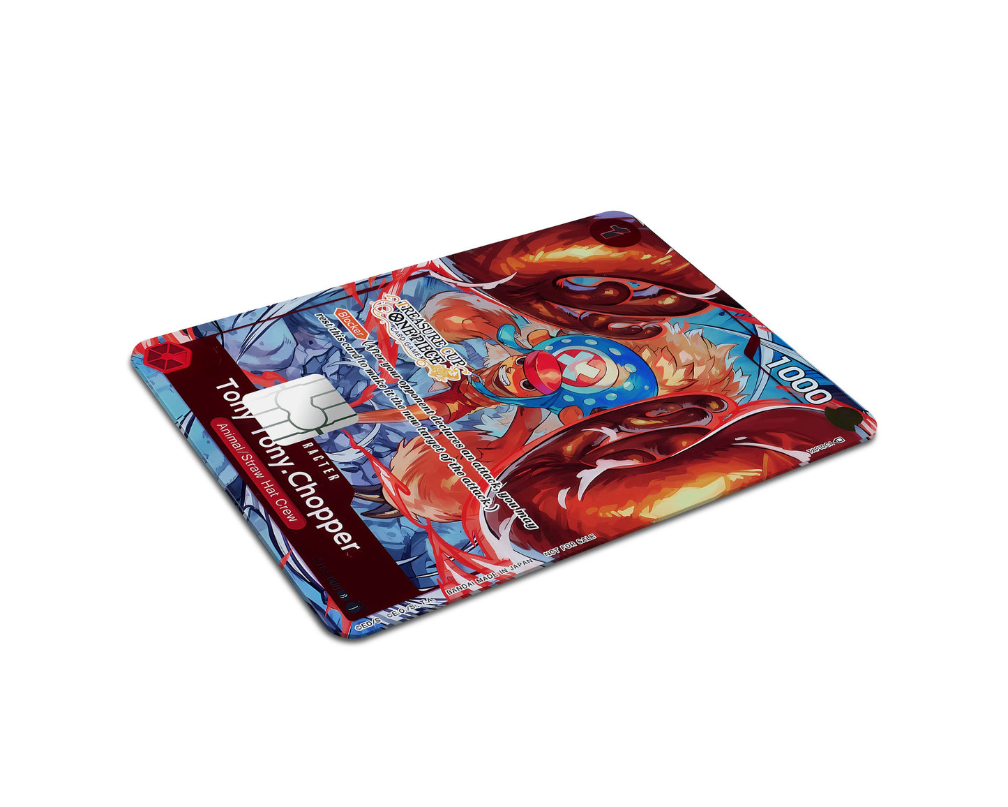 Anime Town Creations Credit Card Treasure Cup Chopper One Piece Card Half Skins - Anime One Piece Credit Card Skin