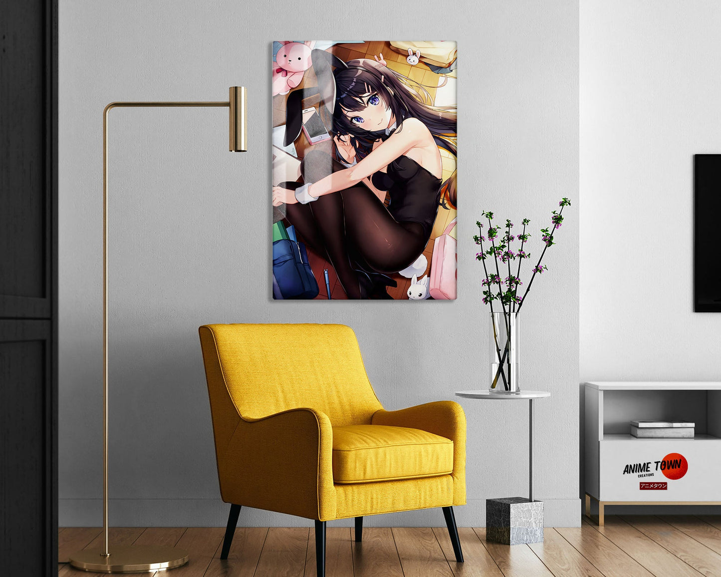 Anime Town Creations Metal Poster Bunny Girl Senpai Mai Sakurajima 5" x 7" Home Goods - Anime Rascal Does Not Dream of Bunny Girl Senpai Metal Poster