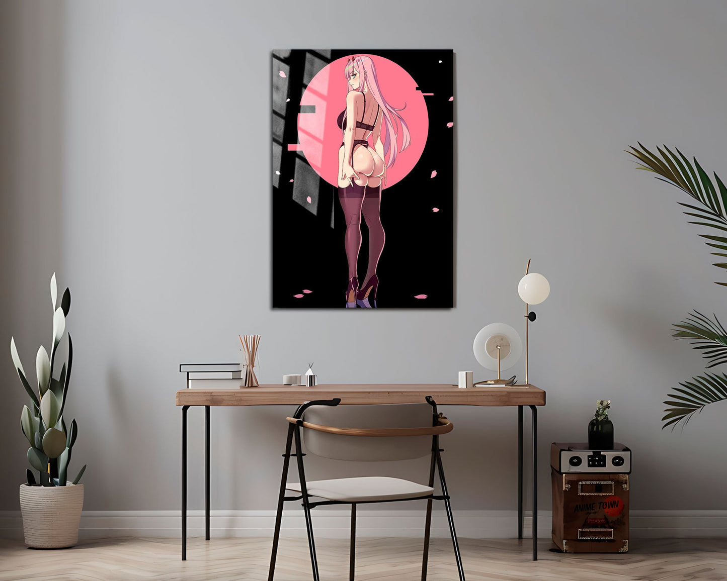 Zero Two Hot Pink Metal Poster