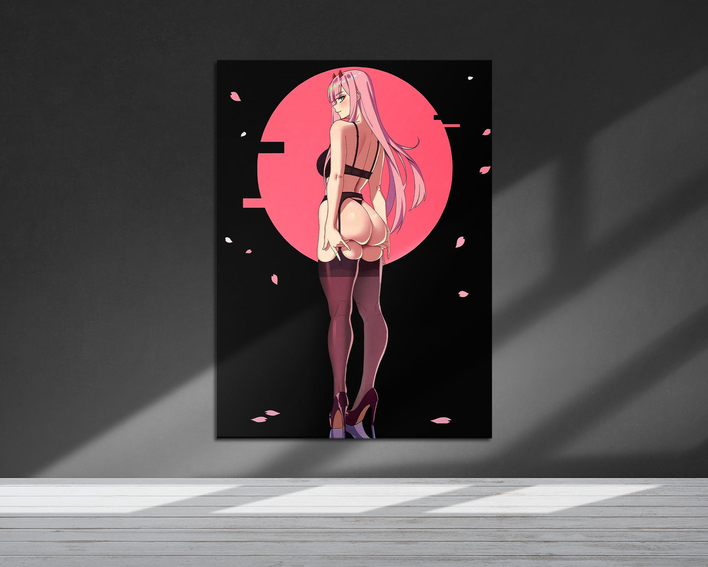 Zero Two Hot Pink Metal Poster