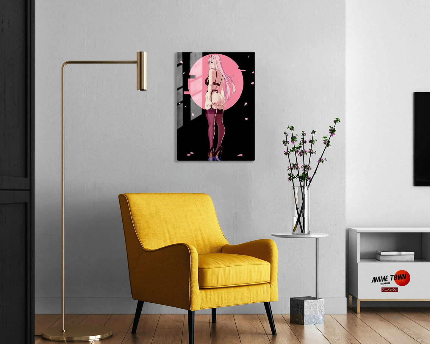 Zero Two Hot Pink Metal Poster