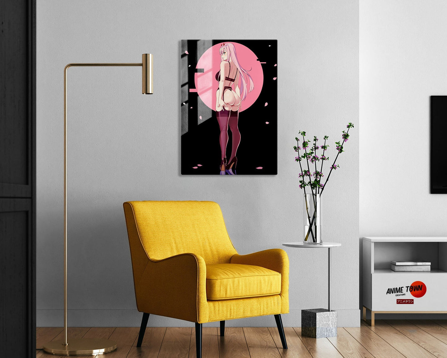 Zero Two Hot Pink Metal Poster