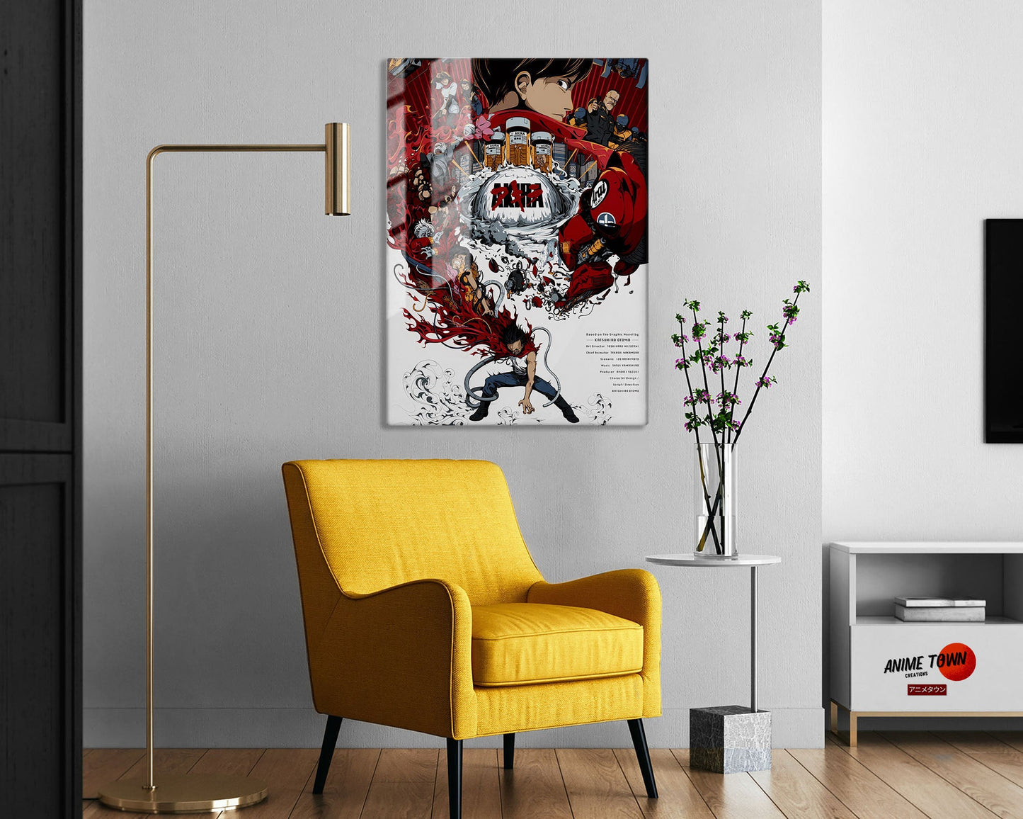 Anime Town Creations Metal Poster Akira Cover 5" x 7" Home Goods - Anime Akira Metal Poster