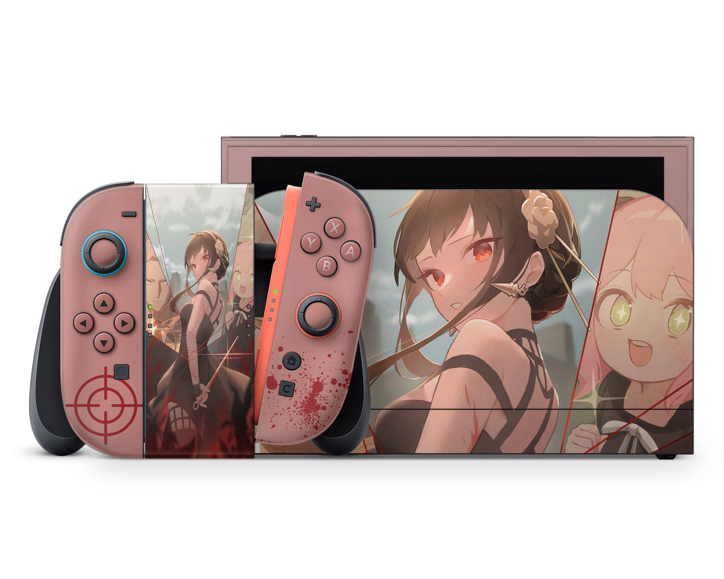 Anime Town Creations Nintendo Switch 2 Spy x Family Forger Fam Vinyl +Tempered Glass Skins - Anime Spy x Family Switch 2 Skin