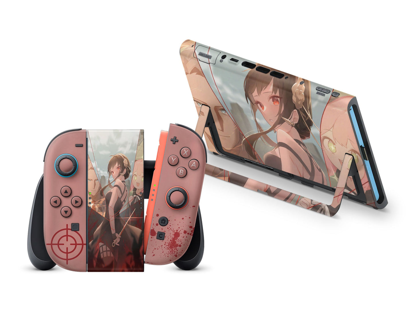 Anime Town Creations Nintendo Switch 2 Spy x Family Forger Fam Vinyl +Tempered Glass Skins - Anime Spy x Family Switch 2 Skin