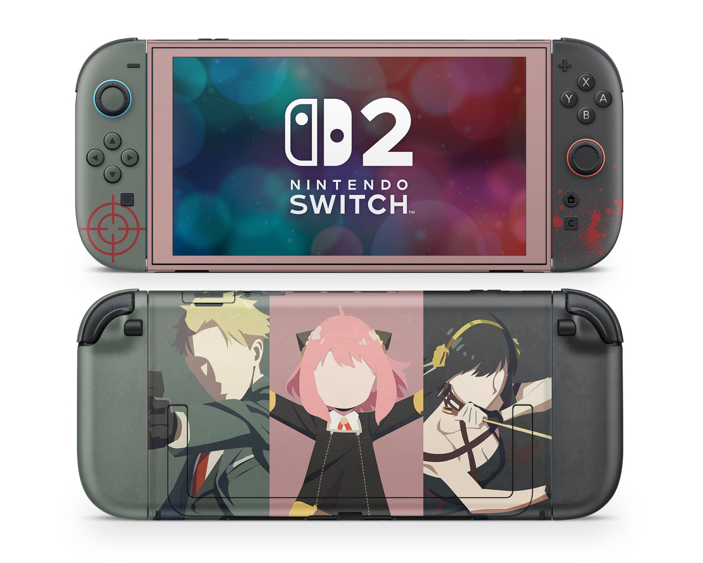 Anime Town Creations Nintendo Switch 2 Spy x Family Yor, Loid & Anya Vinyl only Skins - Anime Spy x Family Switch 2 Skin
