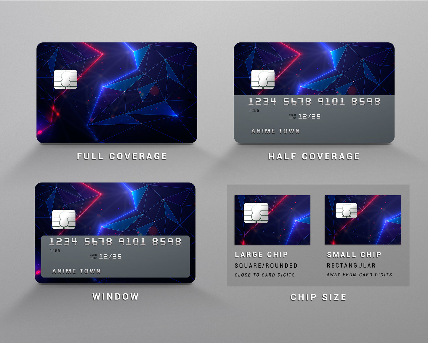 Create Your Own - Custom Holographic Credit Card Skin Debit Card Skin