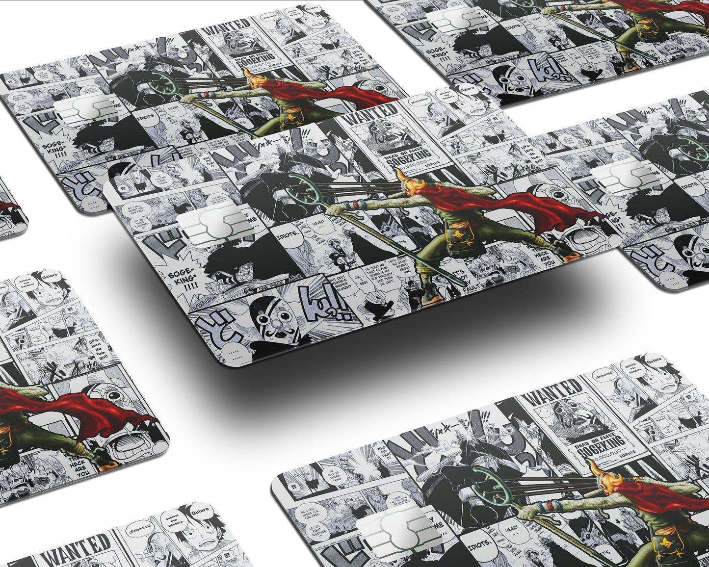 Anime Town Creations Credit Card One Piece Usopp Sogeking Manga Half Skins - Anime One Piece Skin