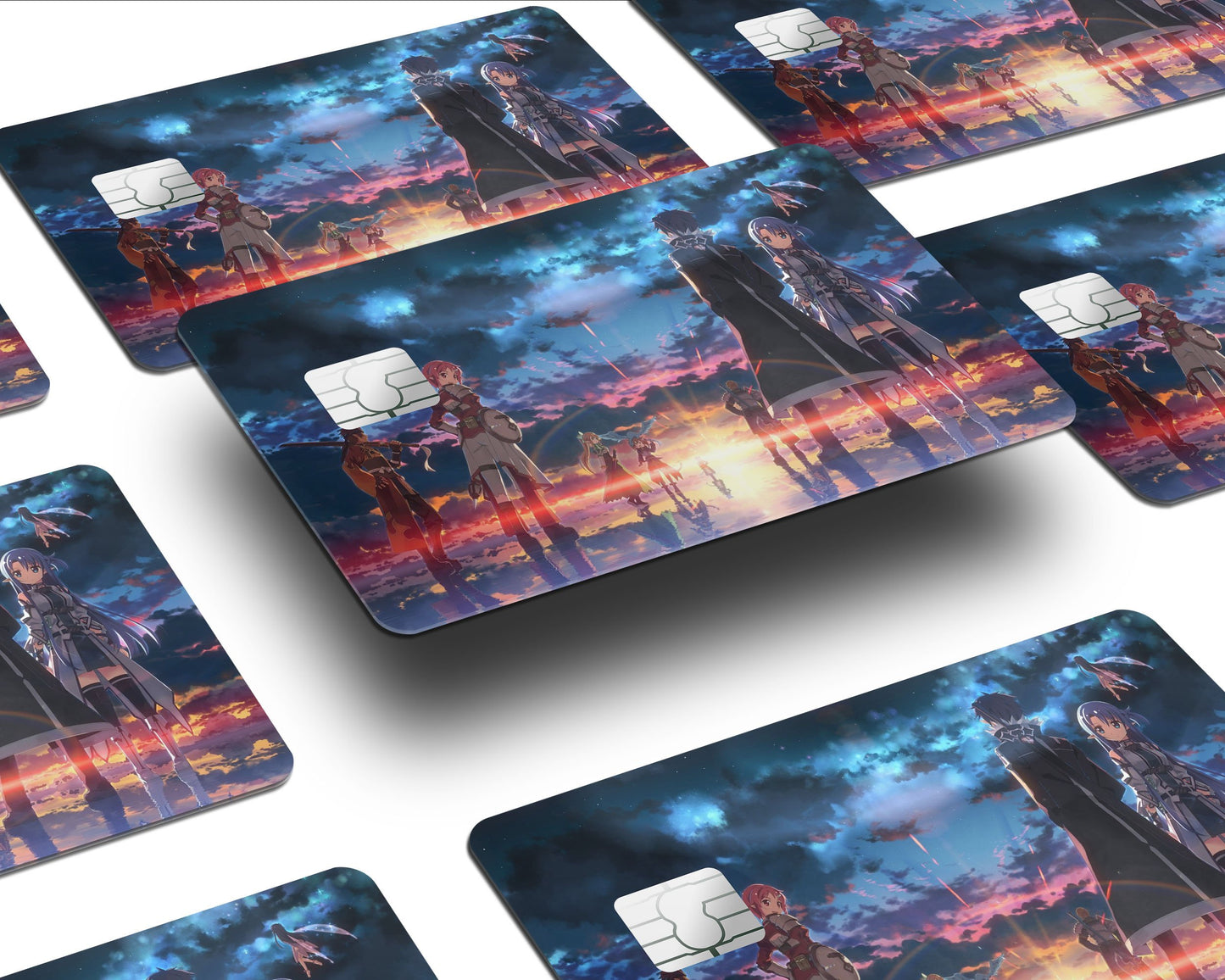 Anime Town Creations Credit Card Sword Art Online Sunrise Half Skins - Anime Sword Art Online Skin