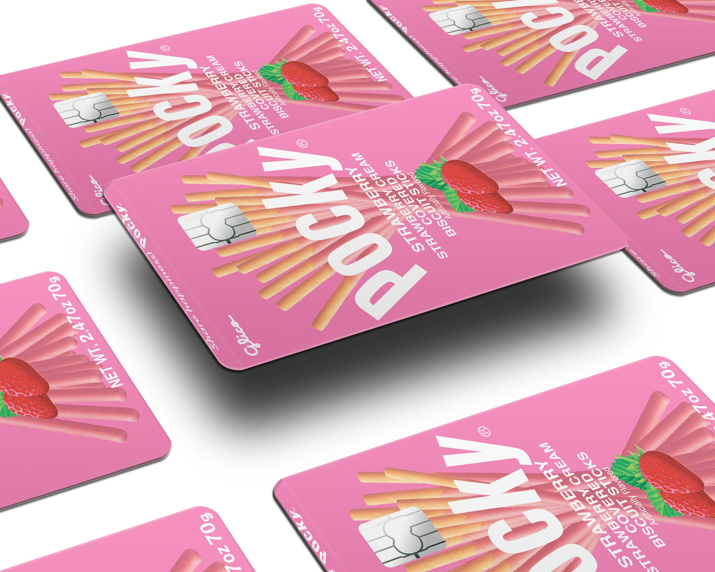 Anime Town Creations Credit Card Strawberry Pocky Half Skins - Anime Skin
