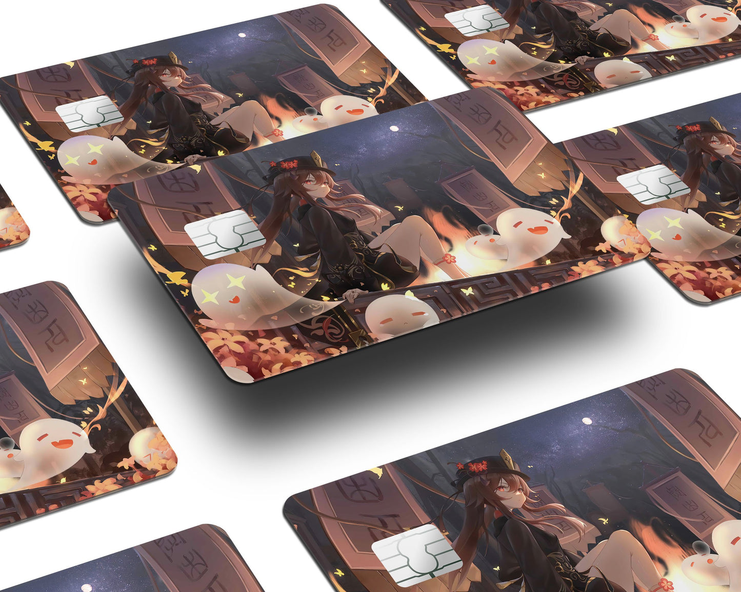Anime Town Creations Credit Card Genshin Impact Hu Tao Half Skins - Anime Genshin Impact Skin
