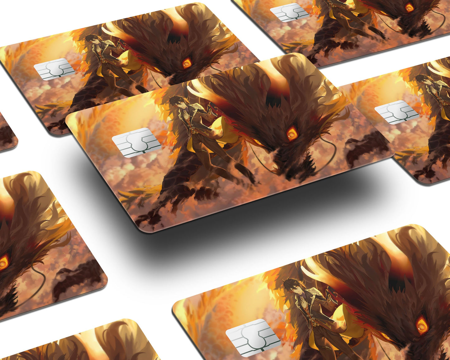 Anime Town Creations Credit Card Genshin Impact Zhongli Half Skins - Anime Genshin Impact Skin