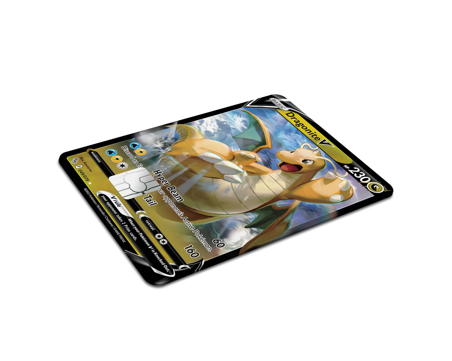 Anime Town Creations Credit Card Cute Dragonite Pokemon Card Full Skins - Anime Pokemon Credit Card Skin