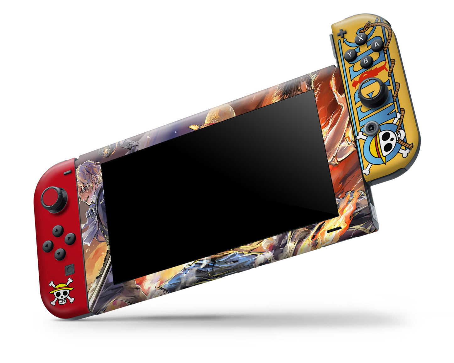 One Piece Luffy Flames Nintendo Switch Skin