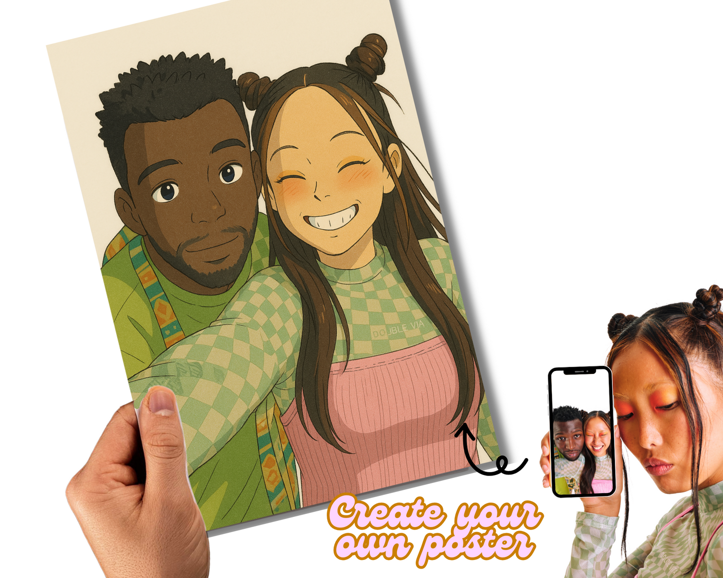 Custom S. Ghibli Style Metal Poster - Transform Your Photo into Art