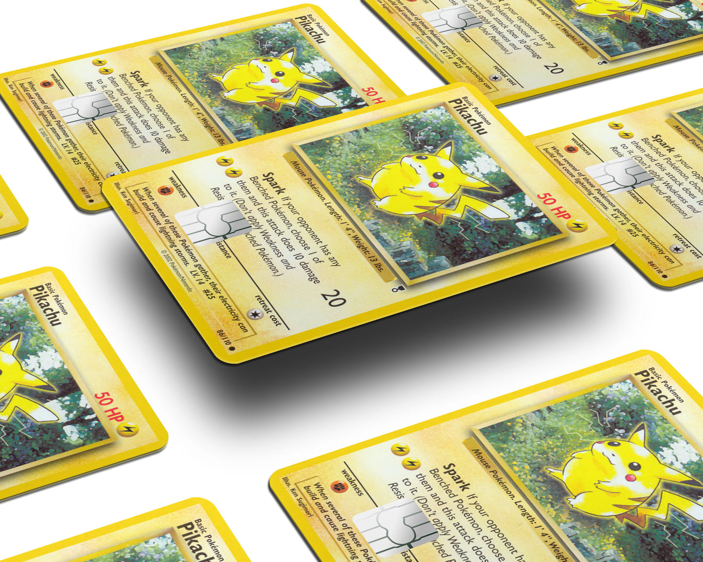 Pikachu Pokemon Card Credit Card Skin