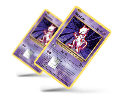 Anime Town Creations Credit Card Mewtwo Pokemon Card Full Skins - Anime Pokemon Skin