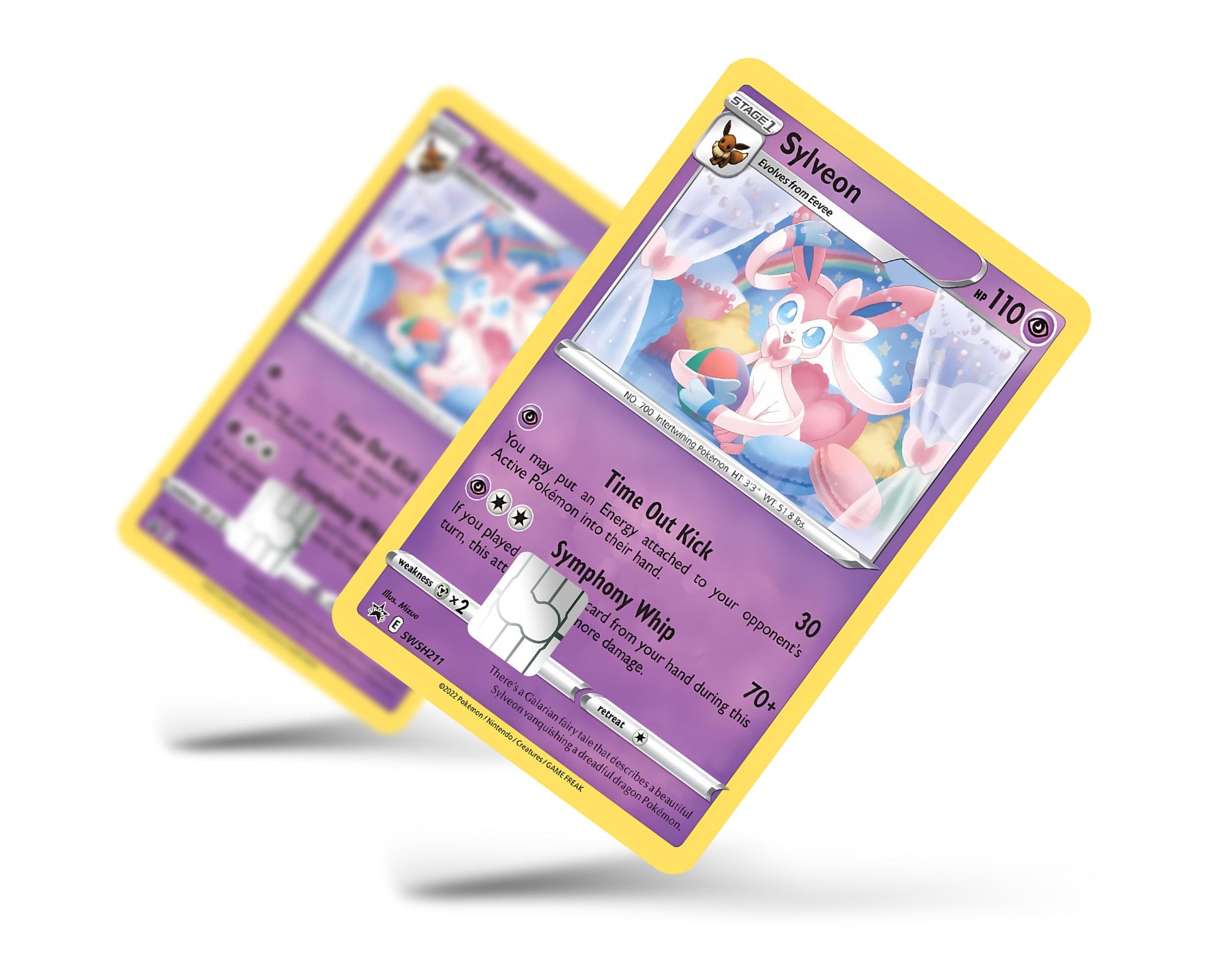 Anime Town Creations Credit Card Sylveon Pokemon Card Full Skins - Anime Pokemon Credit Card Skin