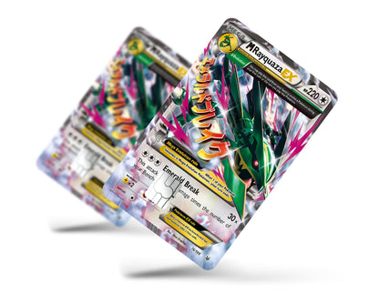 Anime Town Creations Credit Card Mega Rayquaza Pokemon Card Full Skins - Anime Pokemon Credit Card Skin