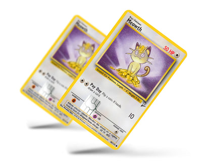 Anime Town Creations Credit Card Meowth Pokemon Card Full Skins - Anime Pokemon Credit Card Skin