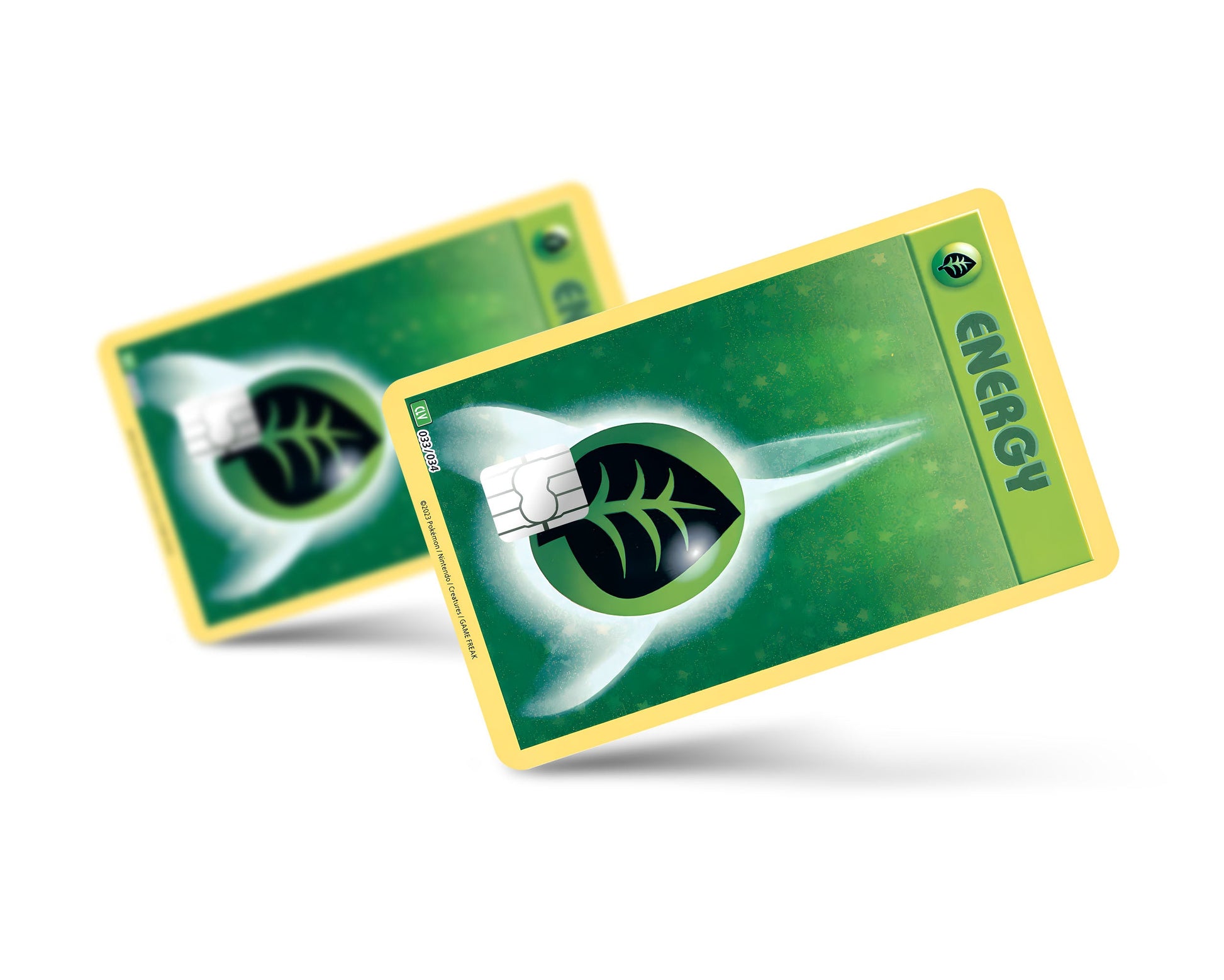 Anime Town Creations Credit Card Grass Energy Pokemon Card Full Skins - Anime Pokemon Credit Card Skin