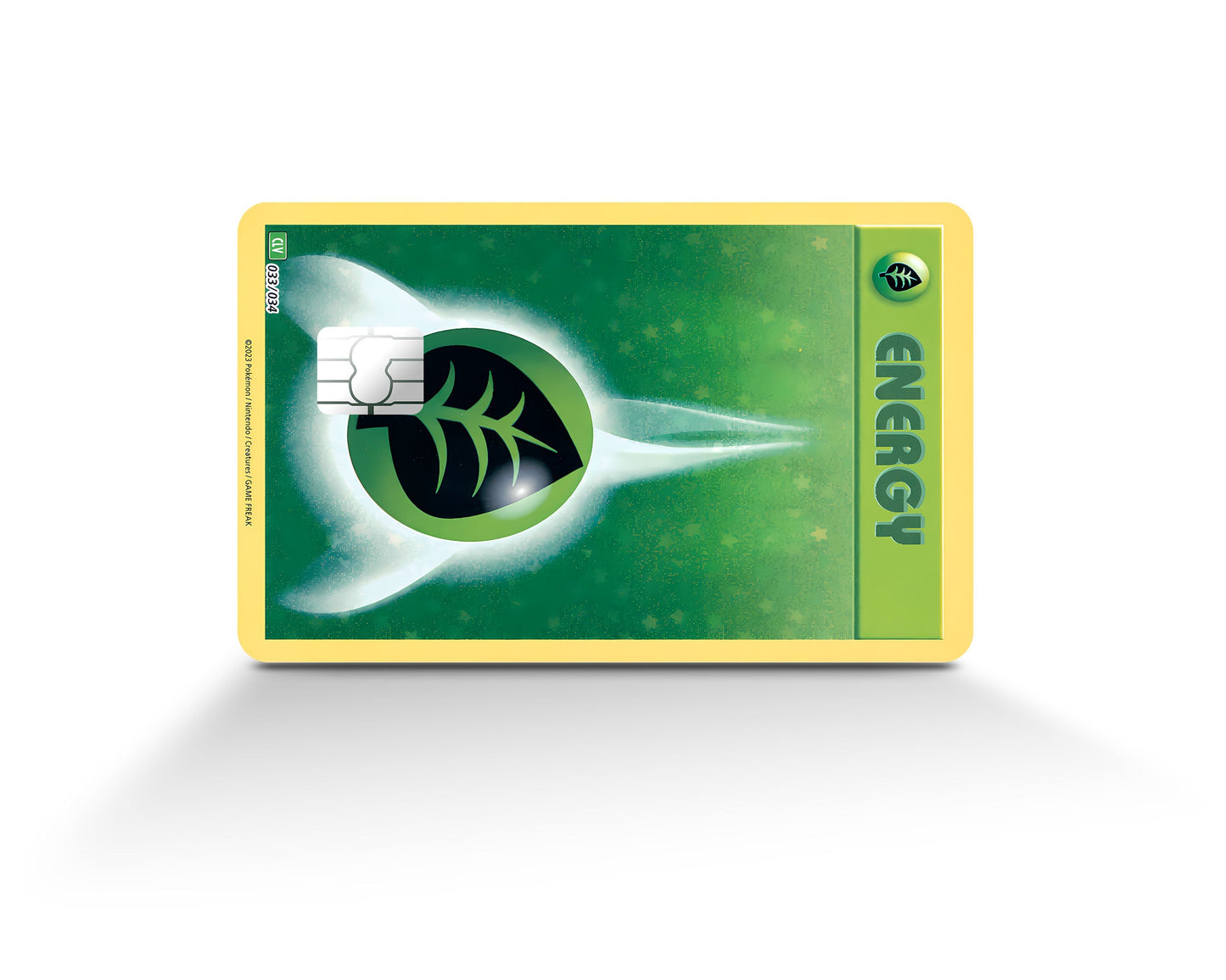 Anime Town Creations Credit Card Grass Energy Pokemon Card Full Skins - Anime Pokemon Credit Card Skin