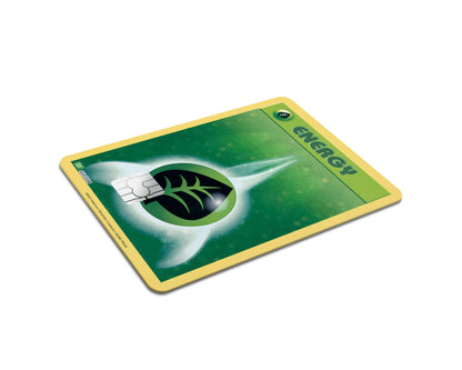 Anime Town Creations Credit Card Grass Energy Pokemon Card Full Skins - Anime Pokemon Credit Card Skin