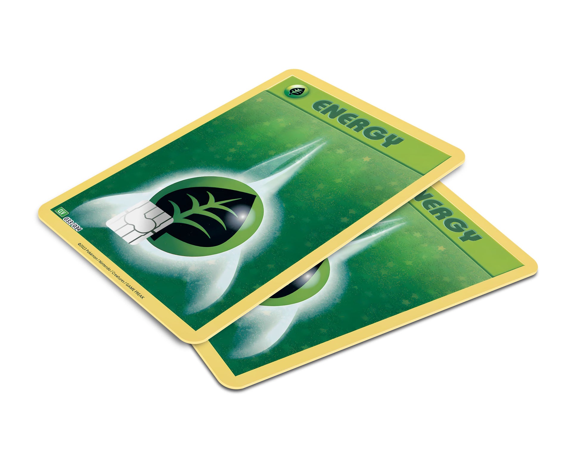 Anime Town Creations Credit Card Grass Energy Pokemon Card Window Skins - Anime Pokemon Credit Card Skin