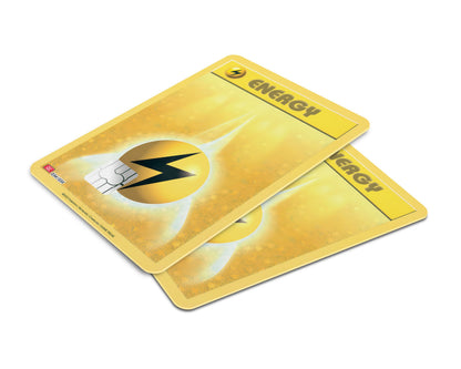 Anime Town Creations Credit Card Lightning Energy Pokemon Card Window Skins - Anime Pokemon Credit Card Skin
