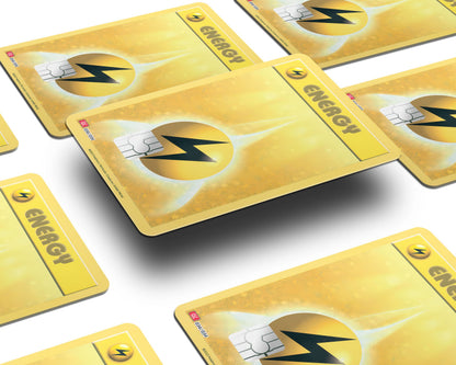 Anime Town Creations Credit Card Lightning Energy Pokemon Card Window Skins - Anime Pokemon Credit Card Skin