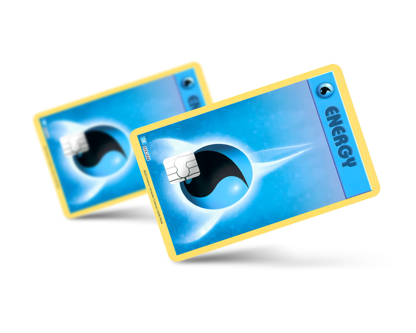 Anime Town Creations Credit Card Water Energy Pokemon Card Full Skins - Anime Pokemon Credit Card Skin