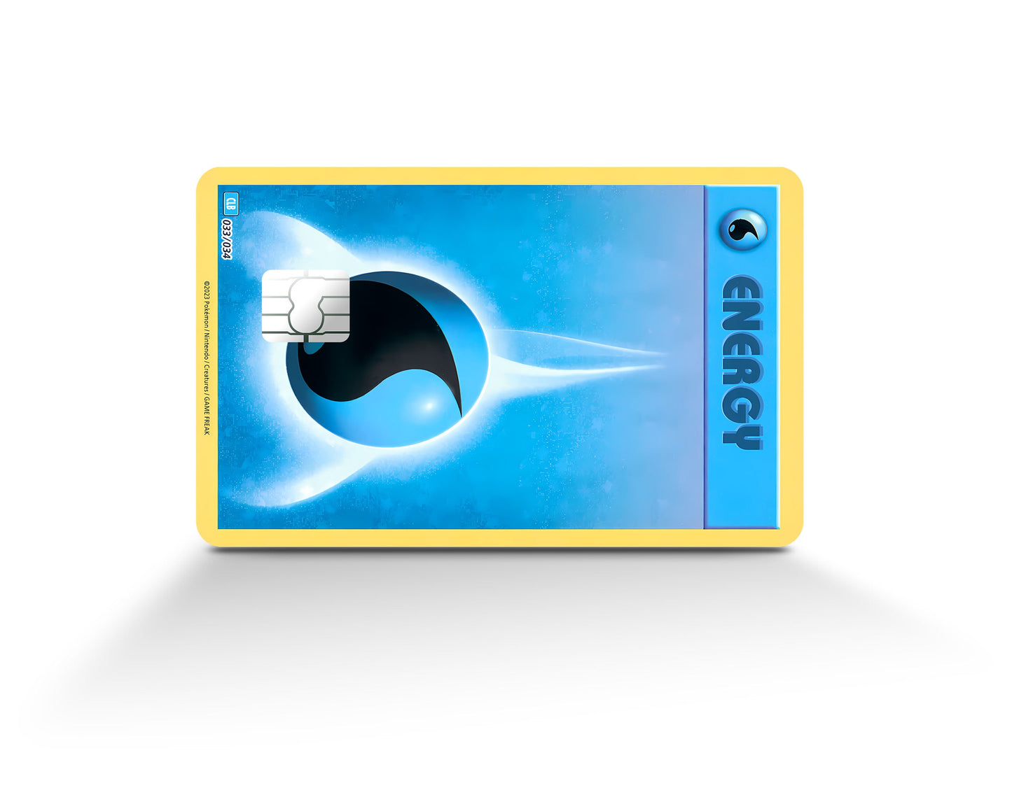 Anime Town Creations Credit Card Water Energy Pokemon Card Full Skins - Anime Pokemon Credit Card Skin