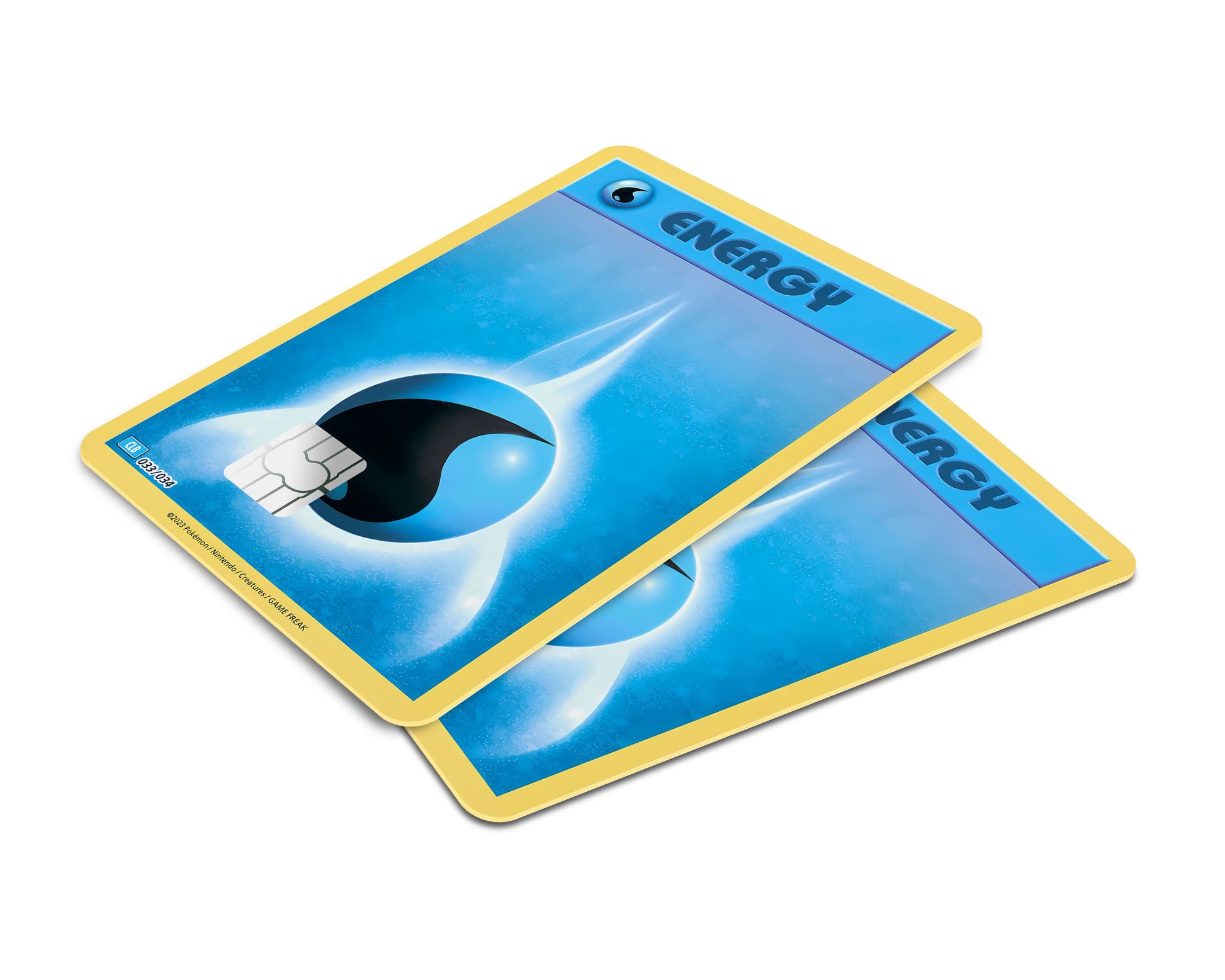 Anime Town Creations Credit Card Water Energy Pokemon Card Window Skins - Anime Pokemon Credit Card Skin