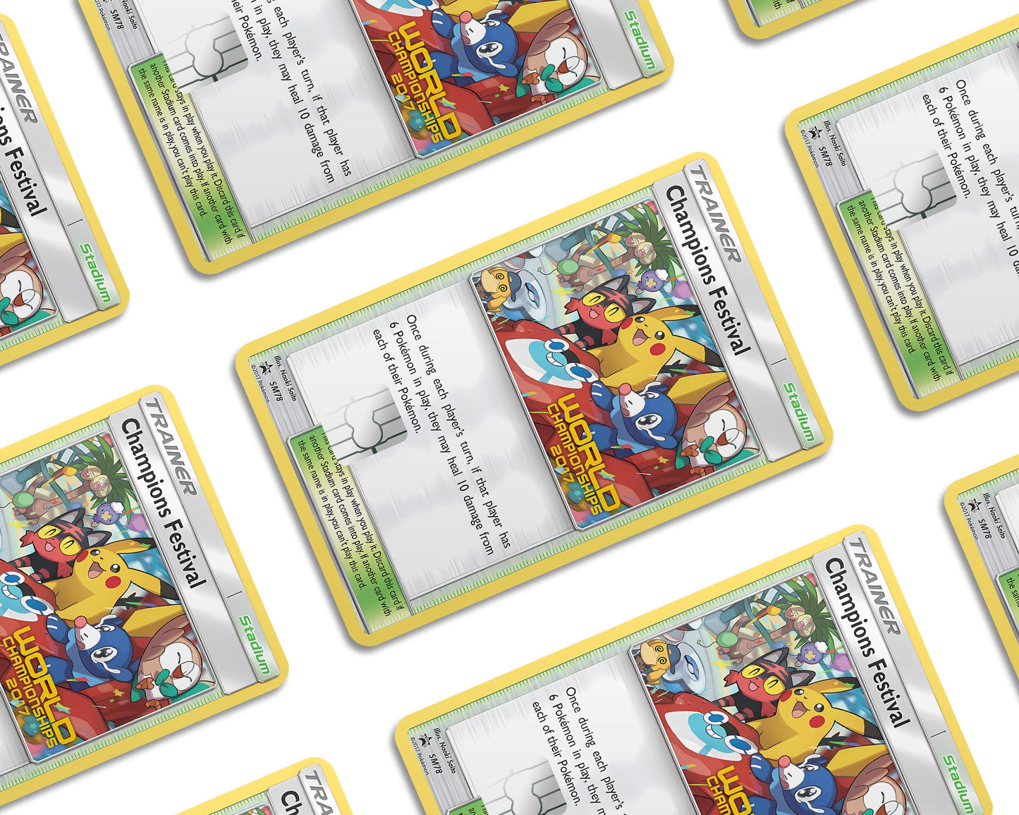 Anime Town Creations Credit Card Champions Festival Pokemon Card Window Skins - Anime Pokemon Credit Card Skin