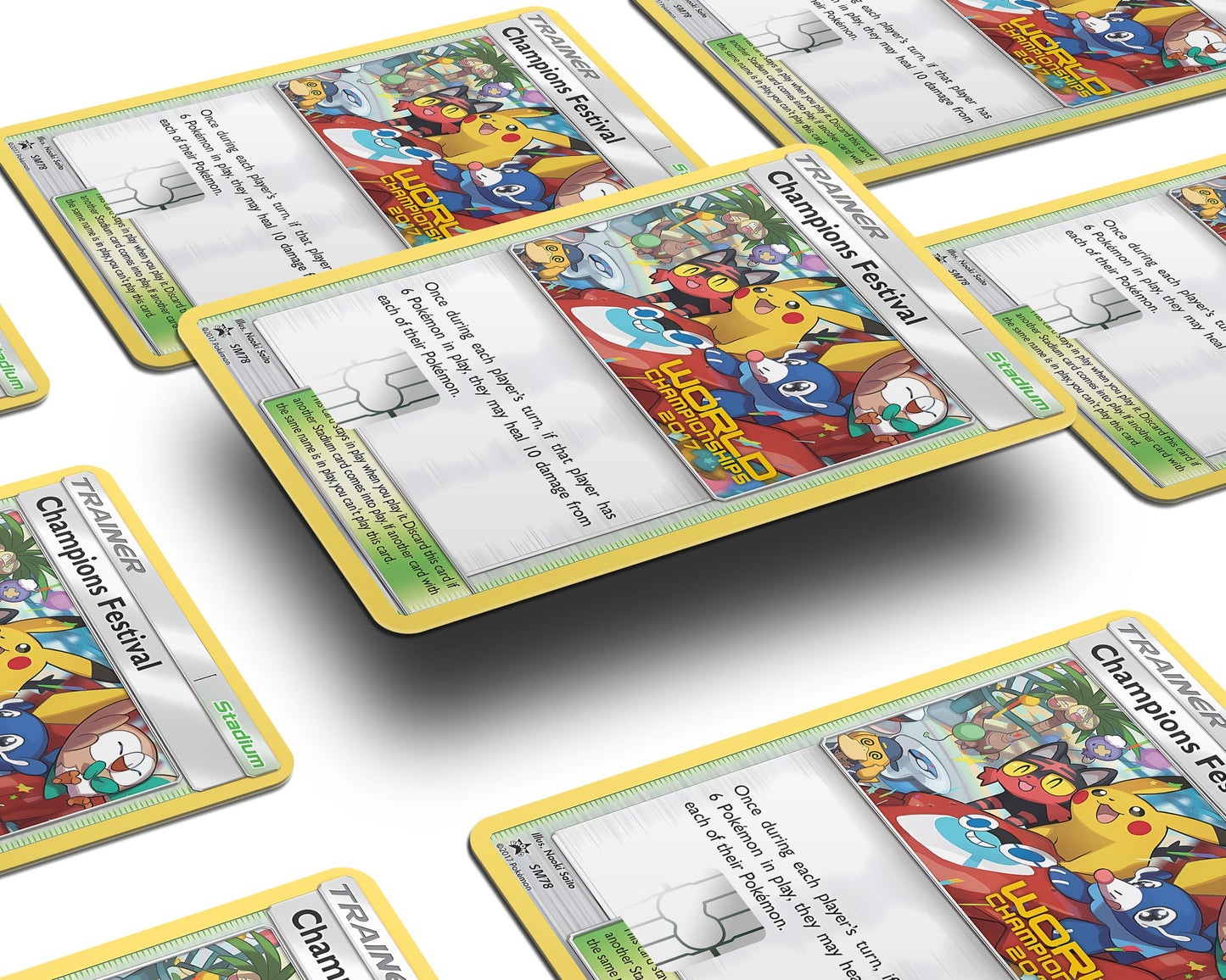 Anime Town Creations Credit Card Champions Festival Pokemon Card Window Skins - Anime Pokemon Credit Card Skin